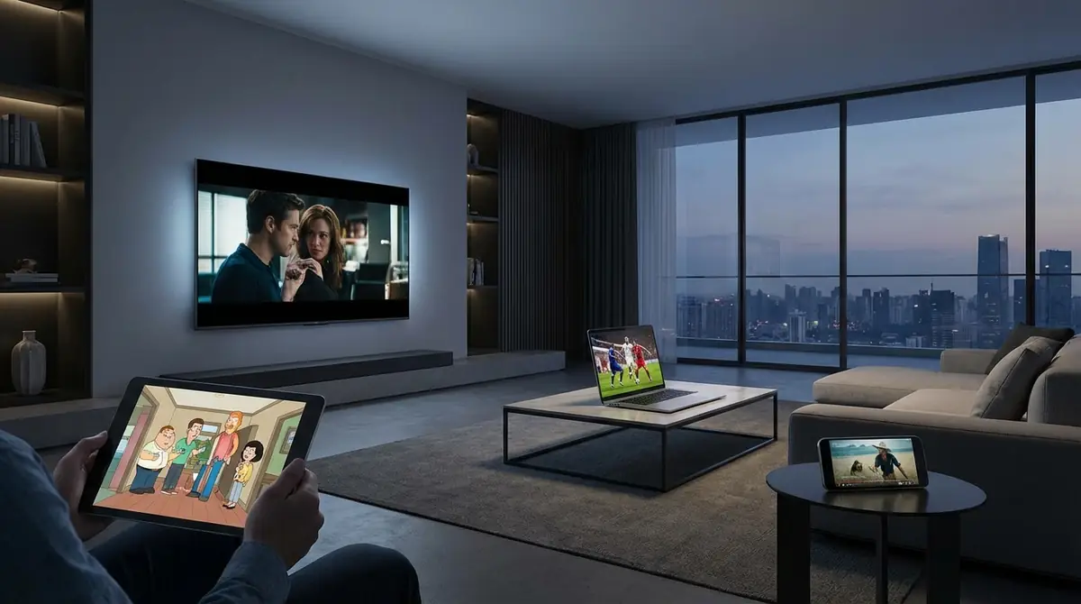 Huluと他社VODの同時視聴台数を比較